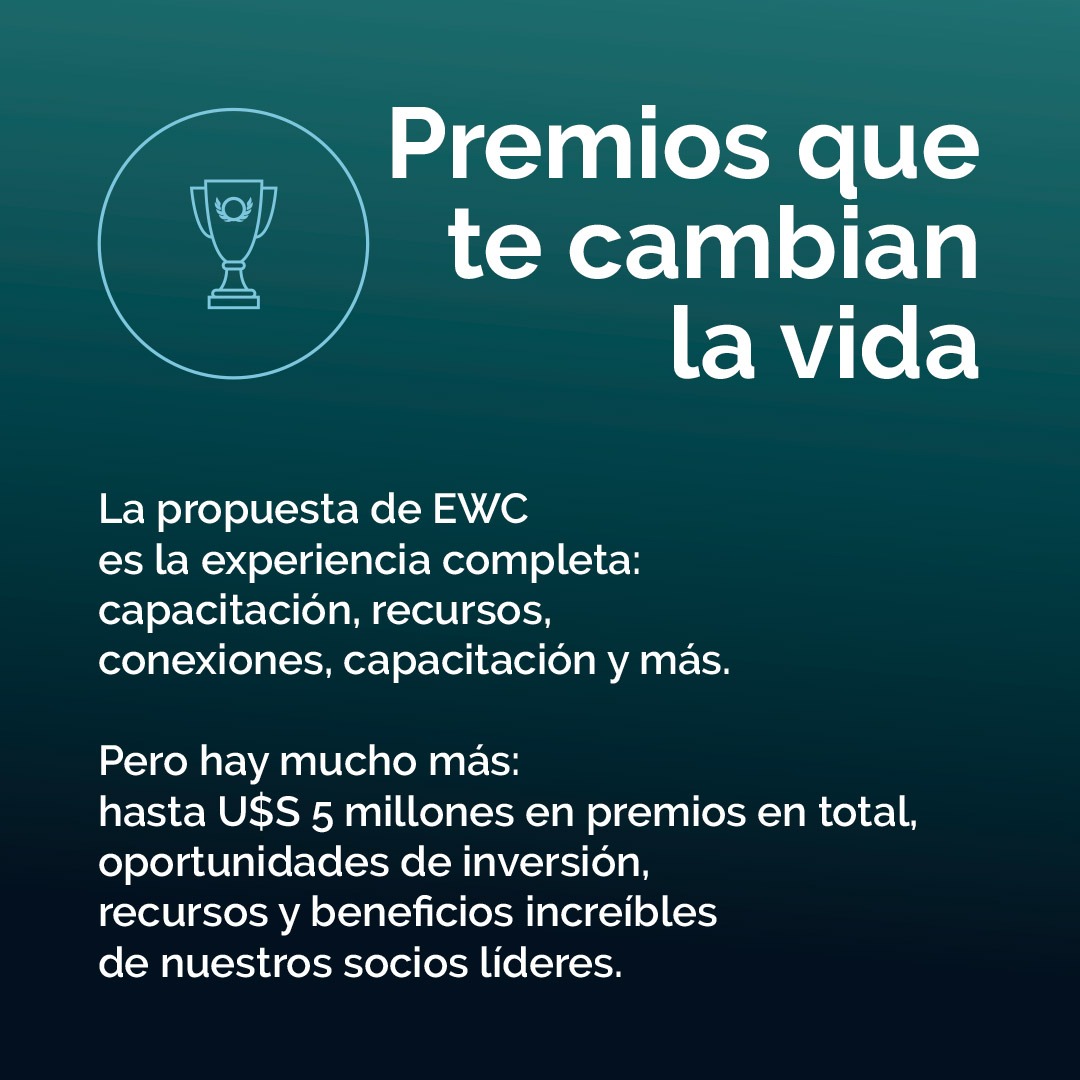 De a poco te iremos contando más sobre estos premios!!
Hasta el 12 de julio tenes tiempo de anotarte‼
entrepreneurshipworldcup.com
<a href="/Lawsonlat/">Jorge Lawson</a> <a href="/GECGlobal/">GEC Global</a> <a href="/EWC_Global/">Entrepreneurship World Cup</a> <a href="/unleashingideas/">Global Entrepreneurship Network</a>