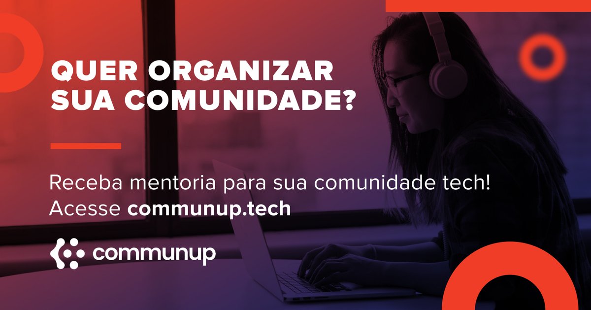 impulso_team's tweet image. 💡Você pensa em organizar uma comunidade de tecnologia? 

Conheça o Communup, projeto que oferece #mentoria com especialistas e auxílio para quem quer organizar uma #comunidadetech (presencial ou remota).

Confira mais em communup.tech