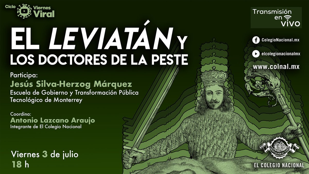 De acuerdo con <a href="/jshm00/">Jesús Silva-Herzog M</a>, el artilugio del Estado hobbesiano es una apuesta contra la muerte, una vacuna contra el pánico. La amenaza a nuestra sobrevivencia no se reduce a lo propiamente político, también puede tener un enemigo biológico e invisible.

ℹ️: bit.ly/3i6A0QL