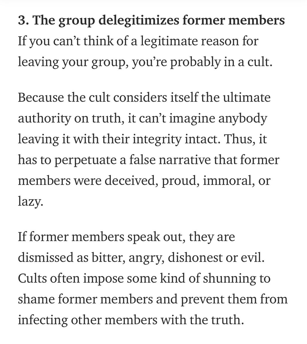 3.”RINO’s aren’t really with us, they don’t know the light of God”