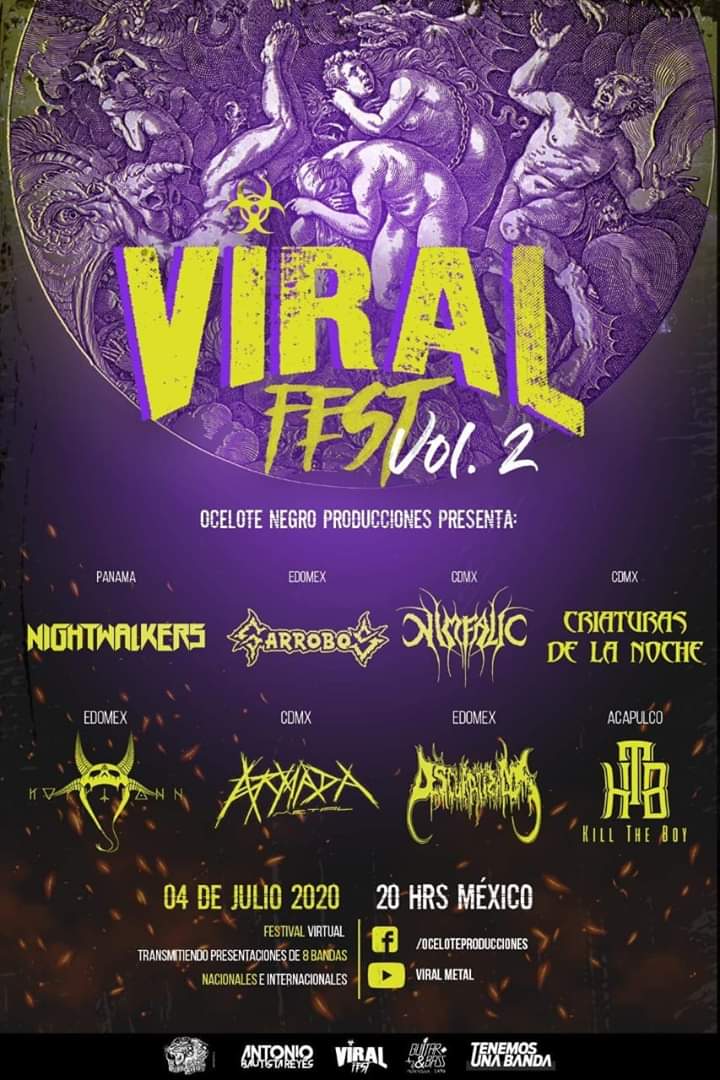 killTheBoy5's tweet photo. 🎧🤘🏻Estamos muy emocionados y les queremos recordar la cita que tenemos en la página de Ocelote Negro Producciones - Oficial en este festival online ☣☣ 
#metal #virtualfest #metalcore #djent #music #fest https://t.co/nVMmOcMeJO