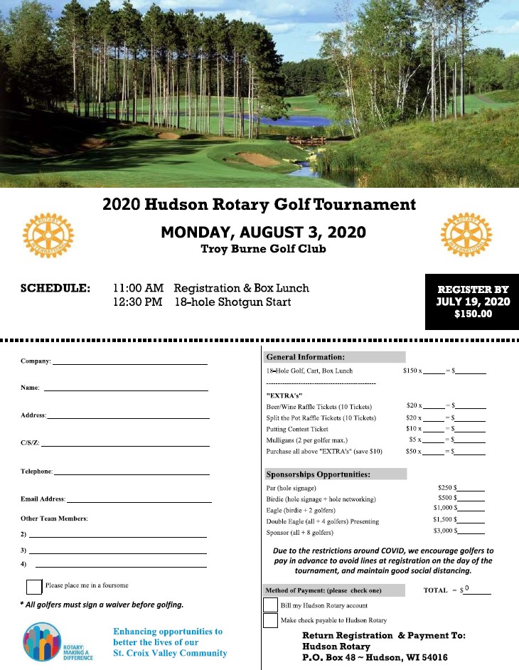 hudsonnoonclub's tweet photo. Save The Date - August 3 For Rotary Golf https://t.co/Uot3fc05sx