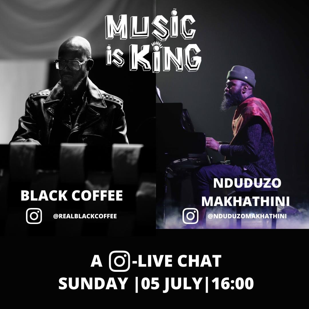 <a href="/RealBlackCoffee/">Black Coffee</a> and myself will be in dialogue about our recent collaborations, that as an art in broader terms and how genres dissolve into a totality sound and energy. Also being in a jazz program and the shaping of our particular ways of being in musical journeys #musicisking