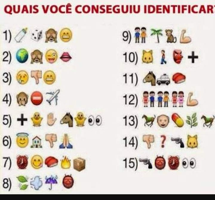 Ditados populares em emoticons