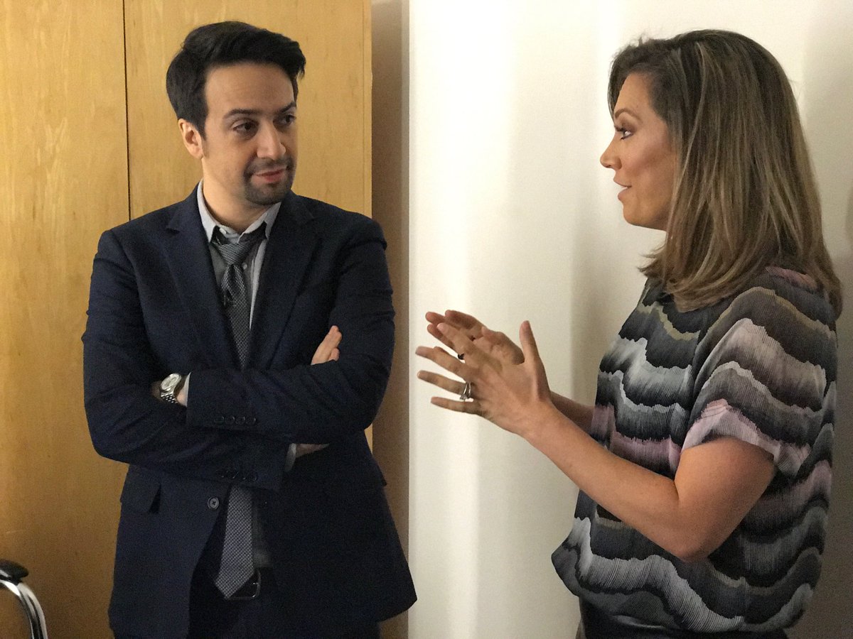 Ginger_Zee's tweet photo. Date with this guy tonight 😉 ⁦@Lin_Manuel⁩ ⁦@HamiltonMusical⁩ ⁦@disneyplus⁩ https://t.co/A6Z6pHS3TU