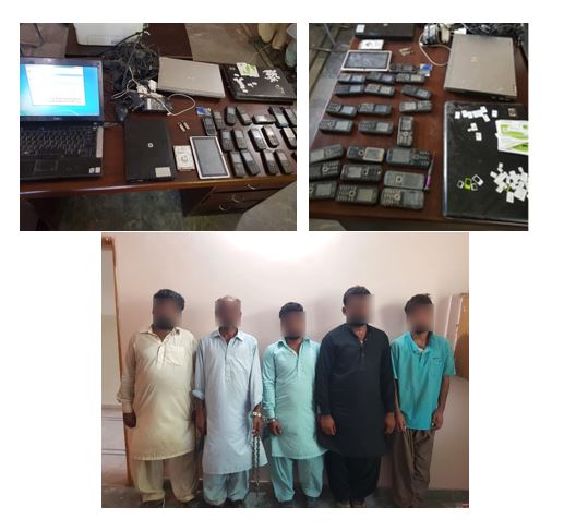 FIA_Agency's tweet photo. On the directions of Director Cyber Crime Wing FIA a raid was conducted against a gang who was involved in #illegal activities of BISP/Financial Fraud. Five #accused have been arrested on the spot.
#CyberCrimeAwareness
#cybercrime
#ccw
#bispfraud
#Multan https://t.co/aBK78MvSbR