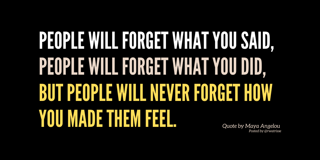 rwatrisse's tweet photo. #quote #mayaangelou How people remember you 🧠 https://t.co/7HFXhJhwpp
