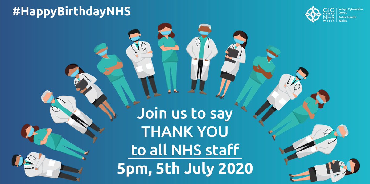 🎉This weekend is the NHS's 72nd Birthday!!🎉

Join us at 5pm Sunday the 5th of July for one big clap to celebrate all of the amazing staff and volunteers.🥳🎉