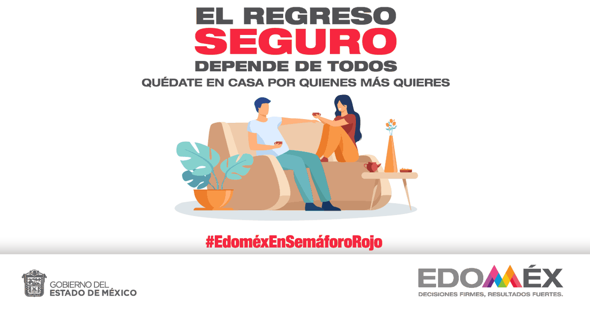 Edomex's tweet photo. Es importante reforzar las medidas de prevención durante la contingencia por #Covid_19mx.  #RegresoSeguroEdoméx https://t.co/lcyLvzRKFC