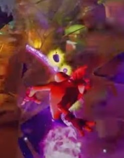 RicardoPetim's tweet photo. In the #CrashBandicoot4 trailer when Crash is sliding through the dimensions everyone noticed the bunches of grapes, but right next to them, there seems to be another collectible, a kind of "purple ball" that looks more like an individual grape, instead of a bunch full of them. https://t.co/VNih9NanvQ
