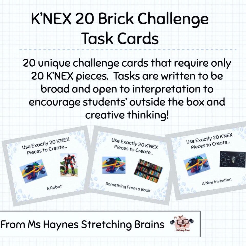 MsHaynesMN's tweet photo. #ThriftStoreScore!! big box of @knex only $6!! Perfect for my plan to reduce sharing resources between Ss. 20 pieces in a bag for each Ss. w/ my 20 piece challenge #taskcards! Direct link at the top of my Linktree! #thriftstore #knex #teacher #teacherspayteachers #teachermom https://t.co/S1F6MufnKE