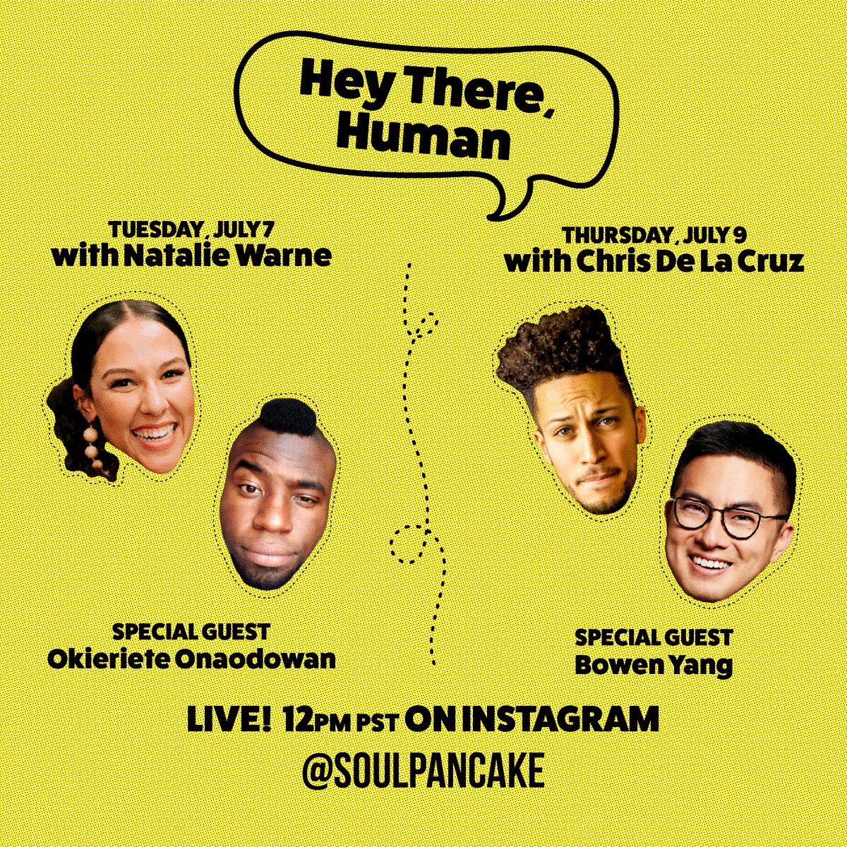 Next week on #HeyThereHuman 👋 hosted by <a href="/nataliewarne/">Natalie Warne</a> + <a href="/chris_dlc_/">Chris De La Cruz</a>