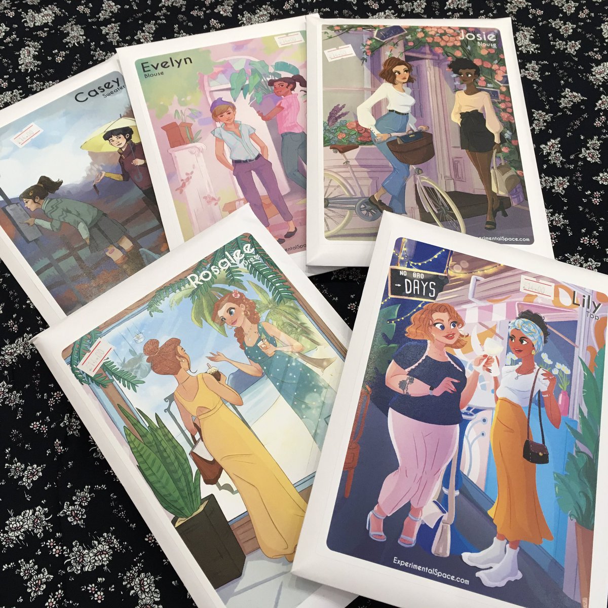 Gather_N_Sew's tweet photo. All of the lovely Experimental Space patterns are in stock again, yay! Included is the gorgeous new Lily top 💕 PS don’t you just love the artwork? 😍 #experimentalspace #experimentalspacepattern #xslily @sewspace #sewingpatterns #dressmakingpatterns https://t.co/qzS2aPnKsS