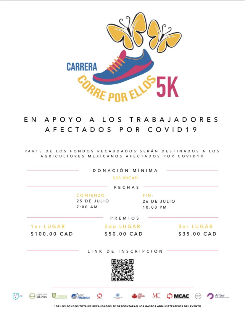 memocruz's tweet photo. Más de 10 mil #trabajadoresagricolas viajan de #Mexico 🇲🇽 a #canada🇨🇦 cada año. Hoy 300 + han sido afectados por #covid19 y 3 de perdieron la vida. Hoy nos toca a nosotros ayudar. Te invito a que te sumes a la carrera #CorreporEllos5Kmexcan https://t.co/2fvbfiQPaq