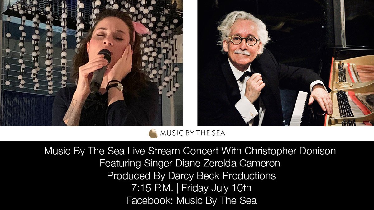 Music by the Sea (MBTS) in partnership with the Victoria International Marina will be presenting a live-stream concert from the home of MBTS Artistic Director Christopher Donison, featuring singer Diane Zerelda Cameron. Tune next Friday, July 10th at 7:15 pm.