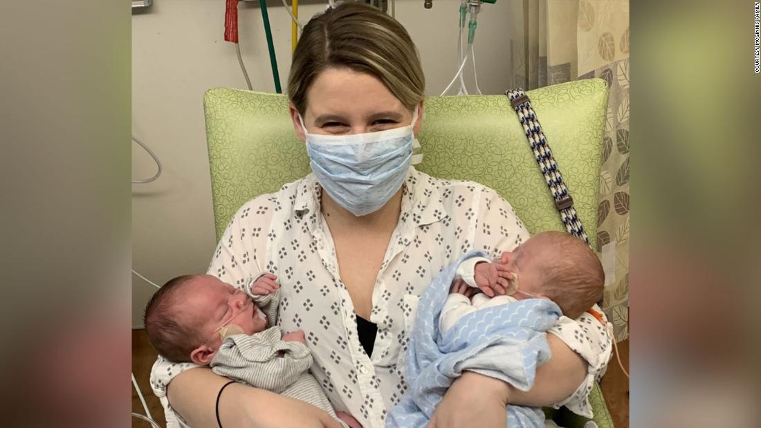 New mom <a href="/ChelsTheWriter/">Chelsea McGinnis (Cook)</a> is terrified she'll unknowingly take coronavirus to the NICU caring for her baby twins. This is her story that made @BrookeBCNN cry, and her message to you. cnn.it/31J34bk