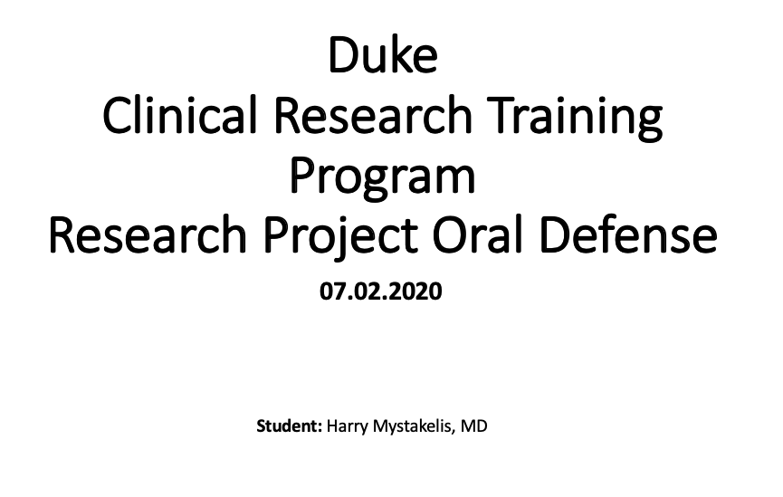 During last week I have successfully defended my @CRTP_DukeSOM Master Thesis and I will be starting residency @MedStarGUH Pediatrics.. 
What a week :)