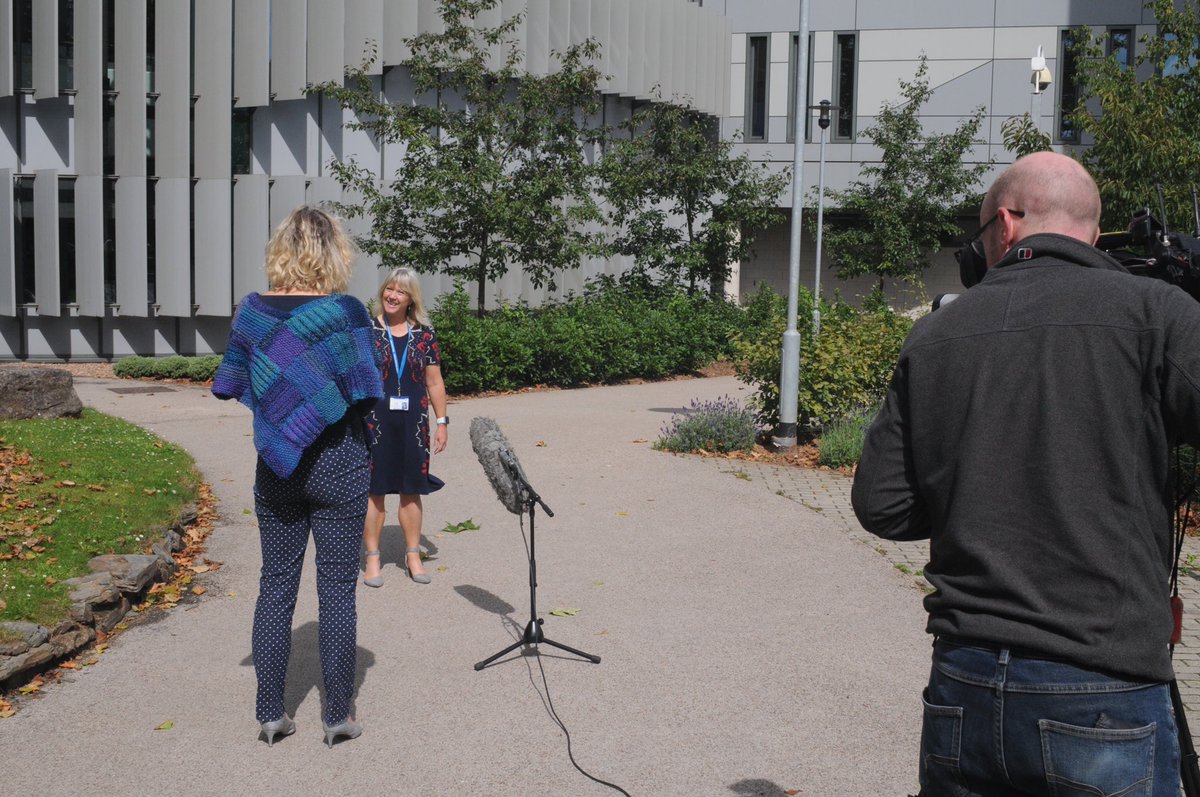 NHSgms's tweet photo. Behind the scenes filming with @BBCSpotlight and @EllardSian for a story about how Rapid Exome Sequencing @RDEhospitals helped find a diagnosis for a critically-ill baby, Ellie-Rose, and led to treatment that has seen her make amazing progress. More on this next week! https://t.co/M42T3rFTLI