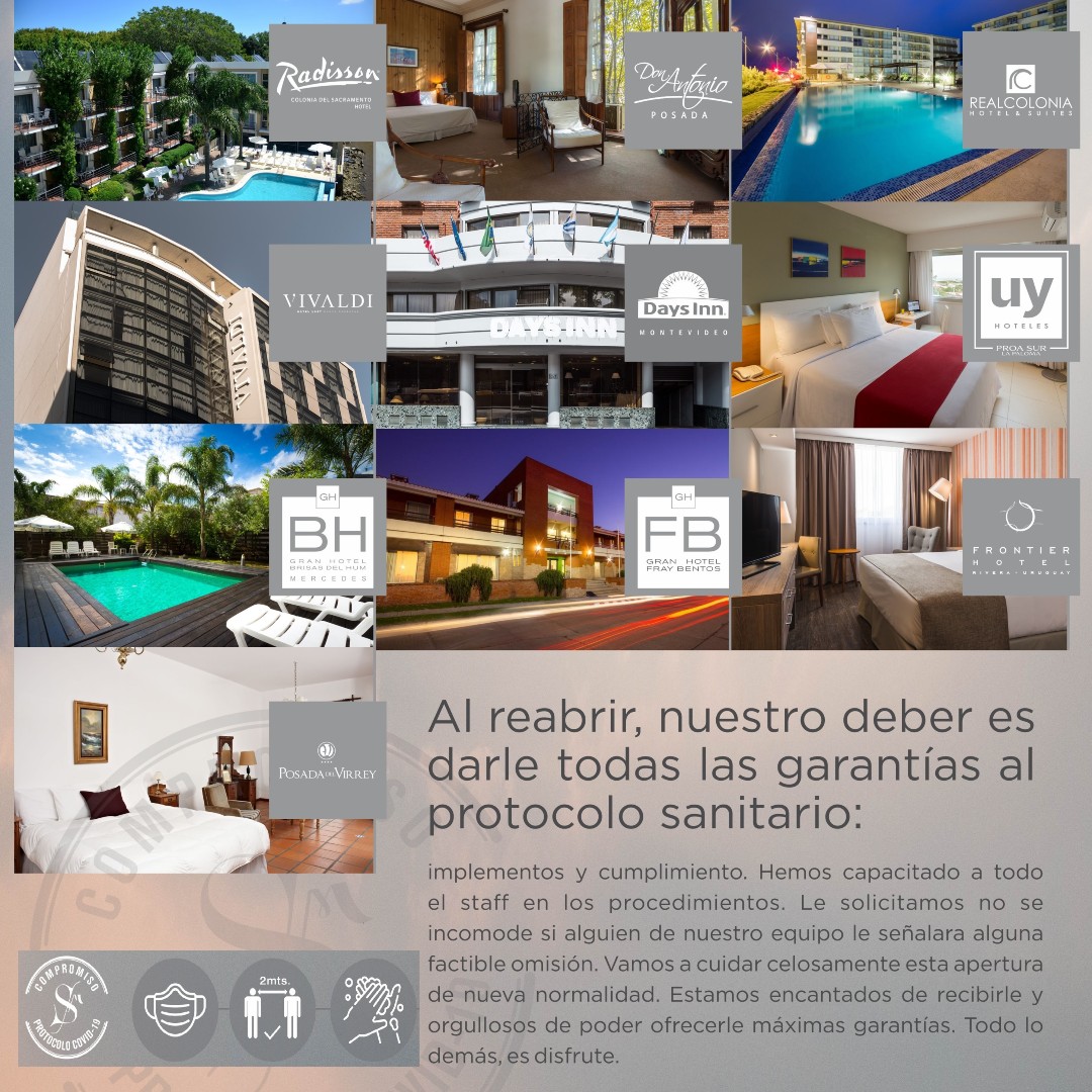 smreservas's tweet photo. Felices de reabrir, brindando todas las garantías :)
.
.
.
.
.
#ProtocoloCovid #ProtocoloSanitario #MedidasPreventivas #Hotelería #Hoteles #Uruguay #Montevideo #ColoniadelSacramento #Mercedess #FrayBentos #LaPaloma #Rivera https://t.co/42vcSeJorA