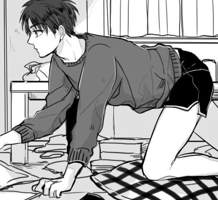 xTitanBastardx's tweet photo. Eren was trying to find something in his room and bit his lip "maybe I should tell him... though Levi might have already have figured it out... he is smart" https://t.co/4BRJgWKNWl