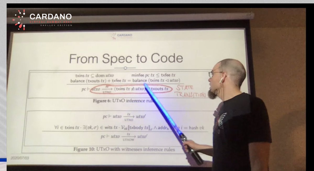 adanorthpool's tweet photo. #Cardano2020 this is just begging for meme's. So first we have the amazing Stephen Wolfram explain the math of the universe (potentially historic stuff) and now we have our Cardano Jedi masters explain us formal methods with jedi sabers. #bestsummitever. #funlovingscientist https://t.co/2KgaZMfB7t
