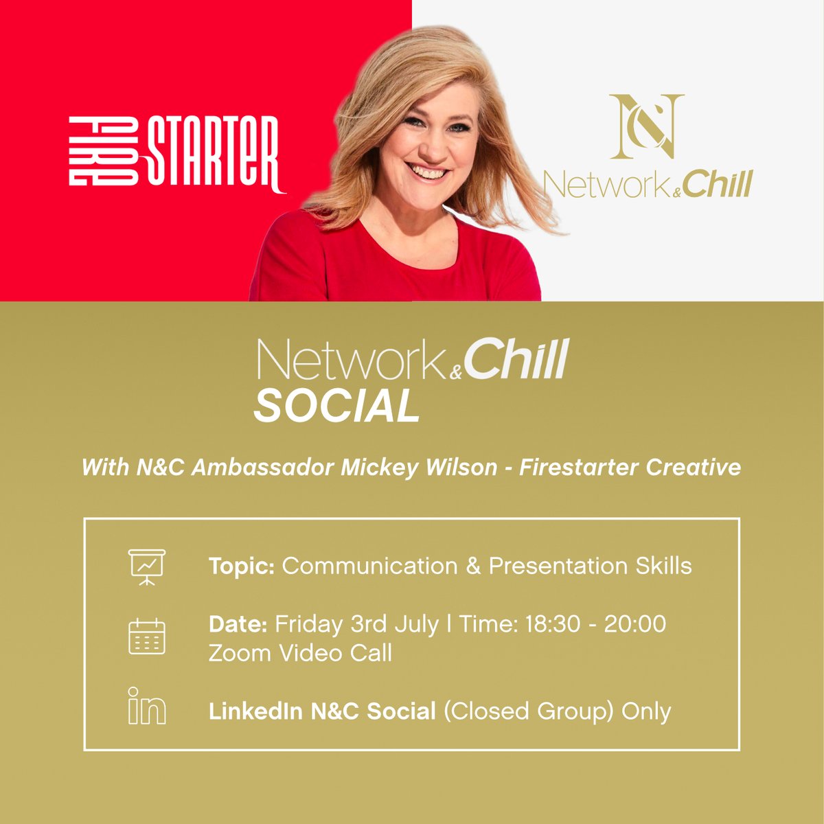 We are LIVE! on Zoom with Mickey Milson. 18:30 till 8pm, GMT London.

Topic: Communication &amp; Presentation Skills

Limited Spaces

Link > lnkd.in/dFBg_Qz