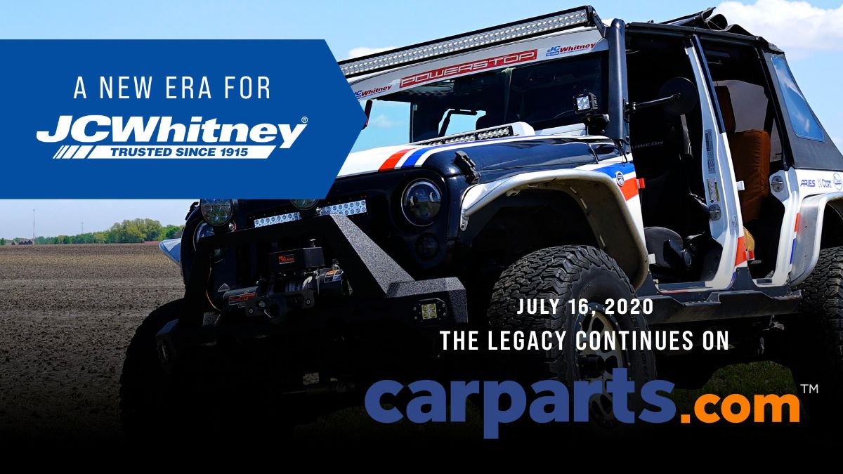 TeamJCWhitney's tweet photo. The legacy continues on @CarPartscom. Are you ready? Same great service. Upgraded site experience. First-ever product line. #TeamJCWhitney
_
#CarPartsCom #DrivingMemories #DrivingAdventure #Automotive #CarParts #AutoParts #AftermarketParts #Cars #CarCulture #GearHead https://t.co/NKe3Wbgqu5
