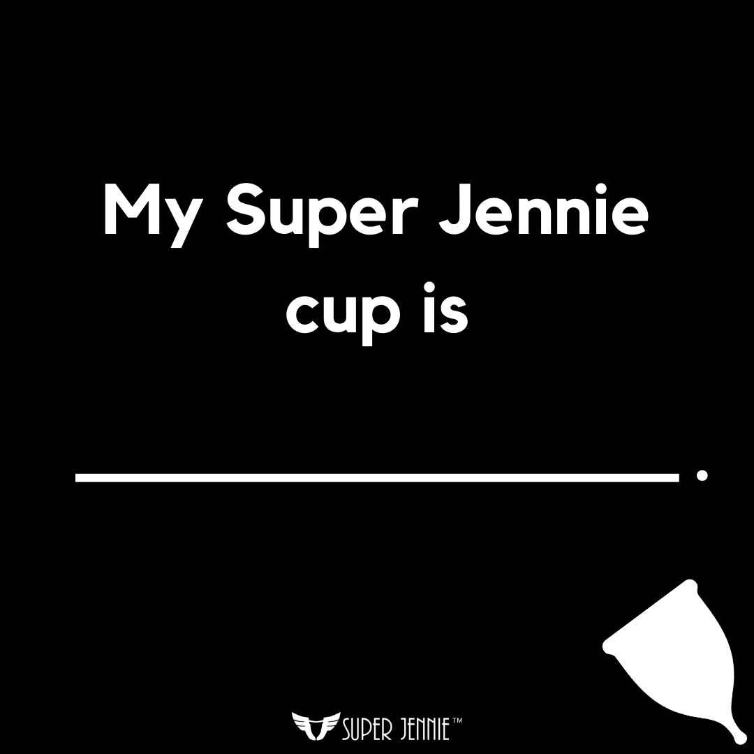 What does your Super Jennie cup mean to you? 🖤 #superjennie #menstrualcup