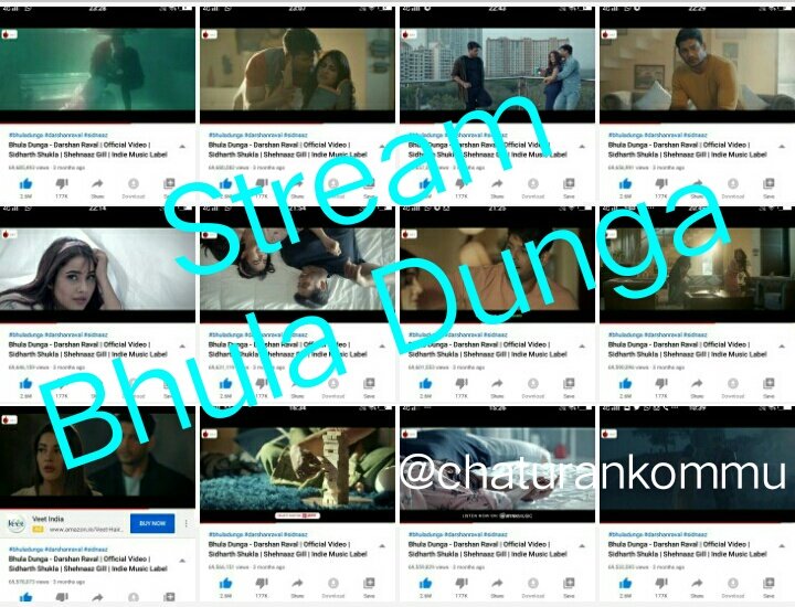 chaturankommu's tweet photo. Speed ! Speed !! Speed !!! after long time we are on a good Speed on #BhulaDunga .aise hi lage rahe tho woh din dhoor nahi hai 100M ko. 

Luv #SidNaaz 💞💞

#WatchBhulaDunga Challenge 👍
Join Mass Streaming Now 

I'm Streaming are you https://t.co/YTZhQ2Lzae