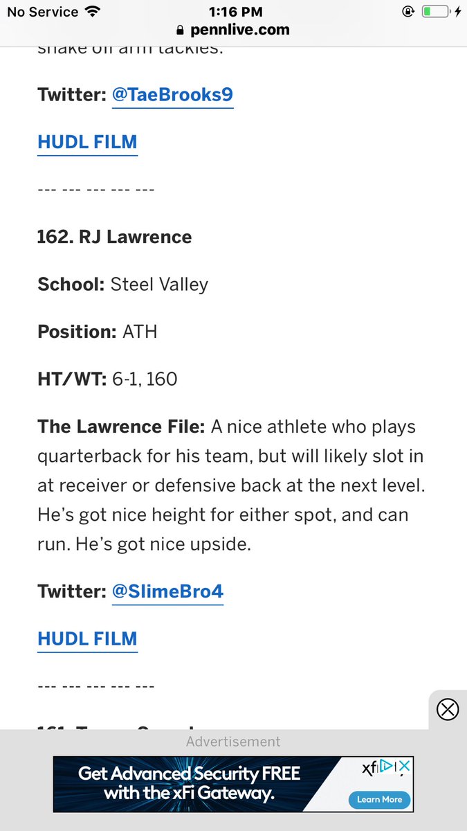 SlimeBro4's tweet photo. Ranked number 10 ATH in the state ‼️and 162 not to bad 💪🏽I’m working for number 1 at everything 💯⏳thanks @SportsByBLinder https://t.co/zGNl78m8BZ