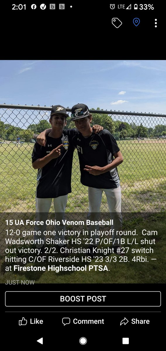 OhioVenom's tweet photo. @FORCEBASEBALL1 @965MCTourneys https://t.co/XNOSQZeTsa