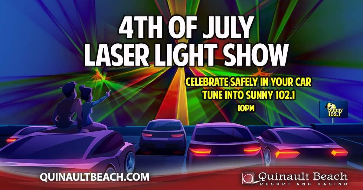 TravelOShores's tweet photo. The casino is not having their usual show this year but you can still come to the beach and light your fireworks. The casino is having a laser light show from 10:00-10:15pm. Tune your radio to 102.1 to listen to the accompanying music.
 
#oceanshores #oceanshoreswa https://t.co/cuQxhBBJwP