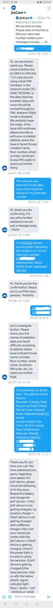atulbs's tweet photo. @bahadurvaibhav @JioCare @TRAI @SanjayDhotreMP @rsprasad @PMOIndia @DoT_India @reliancejio @airtelindia So no hope from @JioCare where #easiest #scapegoat #congestion #assigned for #failure in #services
While @reliancejio continues to add new #subscribers but no #BTS despite accepted #congestion
So like last 3 years #file #closed with no #Action
#Befooling @DoT_India as usual https://t.co/BEamZnHi2S