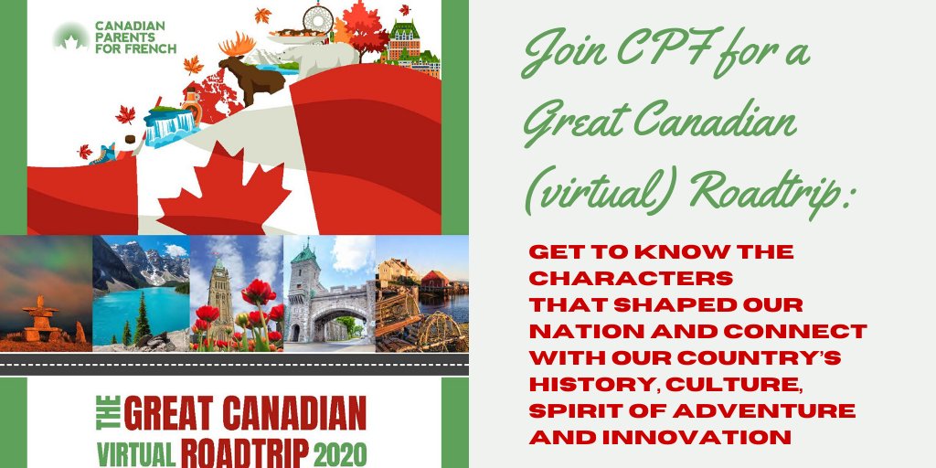 Thank you to all the awesome organizations which offer virtual tours and experiences across Canada. We’re proud to share your online activities, offered in both French and English, via our GREAT CANADIAN (virtual) ROADTRIP 2020 (1/)!  https://bit.ly/3eJ9F9v  cc  @explorecanada