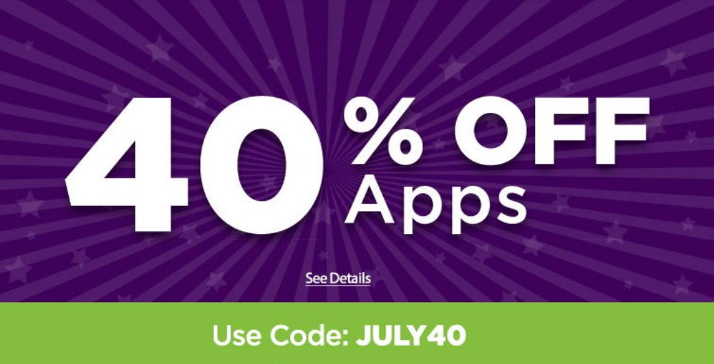 Until July 9, visit the LeapFrog app store at bit.ly/2YUvLQE and use promo code "JULY40" at checkout to get 40% off most apps. ⁣!
⁣