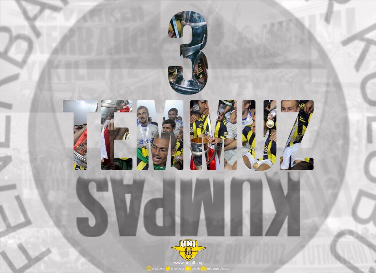 Biz temiziz diyenlerden daha temiziz. #UNIGFB

#3Temmuz #BirFenerbahçeDestanı