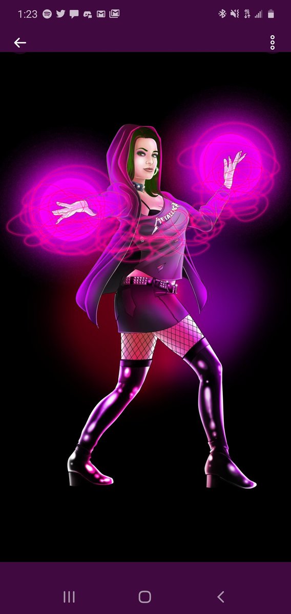 Lilith. Daughter of Merlin and Lucifer himself. Possibly the most powerful witch in the universe. Anti-christ incarnate. Has to control the voice of Lucifer in her head using illicit drugs. Powers extremely unstable and the doorway of Satan. Based on @RealPaigeWWE