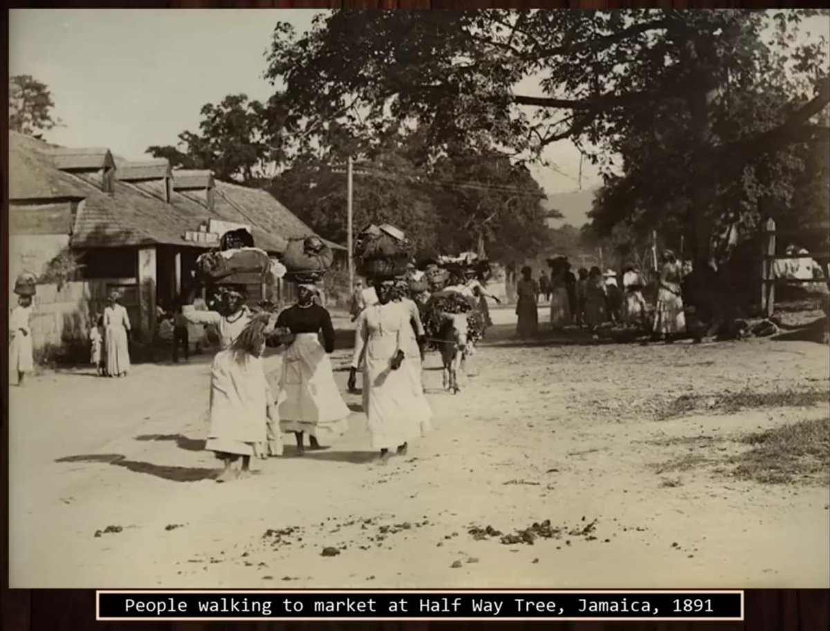 Unsure of source.But a thread of rare vintage photos of every-day life in Jamaica before the 1900s.(with captions) 