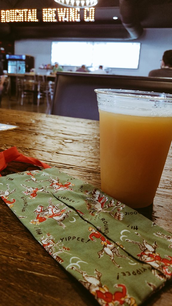 JRKitech's tweet photo. Unfortunately @beer_gar does not have a mask so he is staying home. Enjoying Hoobadank by @Roughtailbeer https://t.co/nnmCrE0tYG