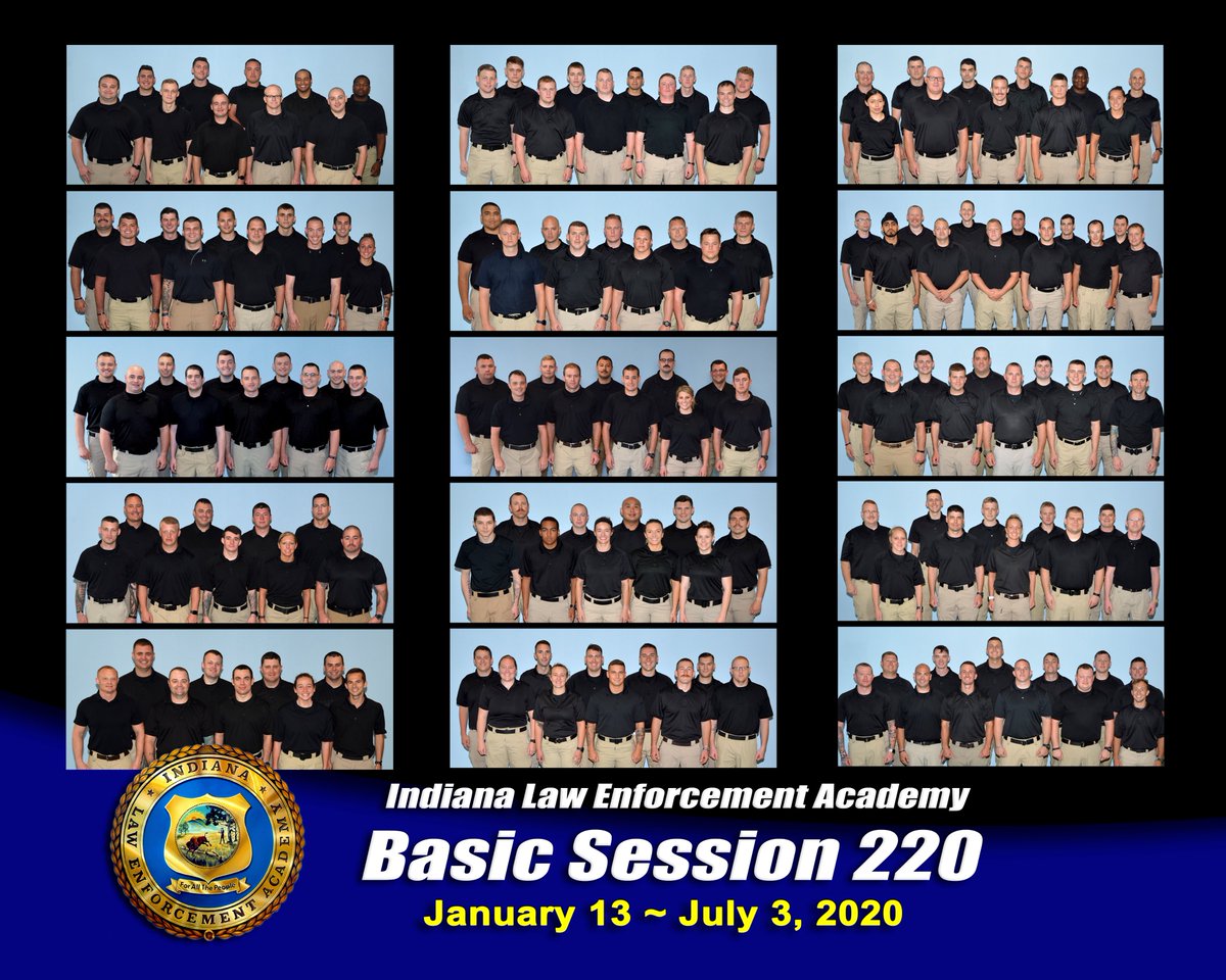 IndianaLawEnfo1's tweet photo. Indiana is a little safer today as these officers return to working in their respective communites across Indiana.  Congratulations Basic Class 220!  
#IndianaPolice #StaySafe #ThinBlueLine #ILEABasicClass220 #HeroesWorkHere #EssentialWorkers #ProtectandServe #PublicService https://t.co/GvrnOc25Xc