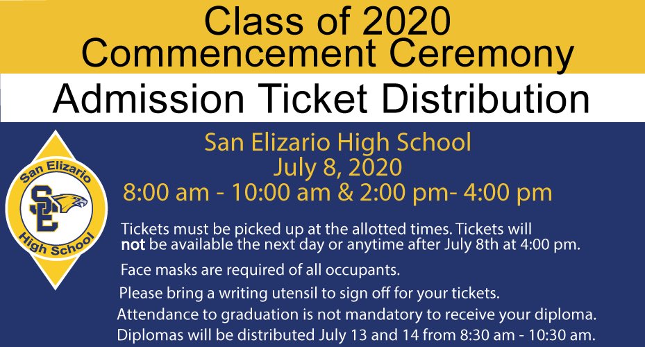 LozanoSEHS's tweet photo. Attention 👩🏻‍🎓 seniors❕If you are attending graduation 🎓 you must pick up your guest tickets 🎫 &amp; your graduation info packet 📃 on Wednesday. Each senior will be receiving 3 guest tickets. All available updated info will be posted on https://t.co/mL7akNLafV. #sehsthebest https://t.co/Wd3mCJL0HL