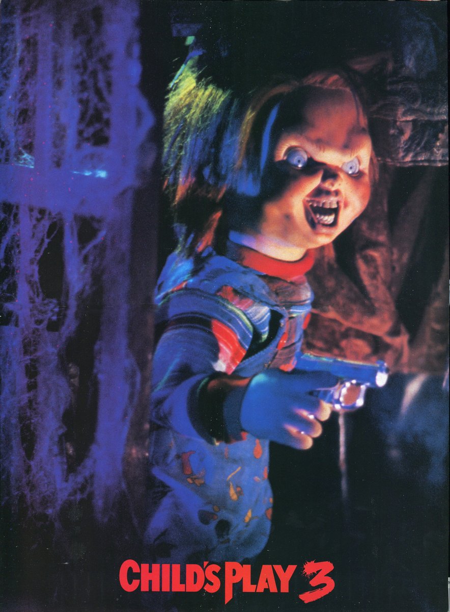 EugWSerra's tweet photo. On August 30, 1991, Child's Play 3 was released! #ChildsPlay3 #BradDourif #JustinWhalin #PerreyReeves #JeremySylvers #AndrewRobinson #TravisFine #DeanJacobson #Gorezone #Gorezone20 https://t.co/8px0j71Lpw