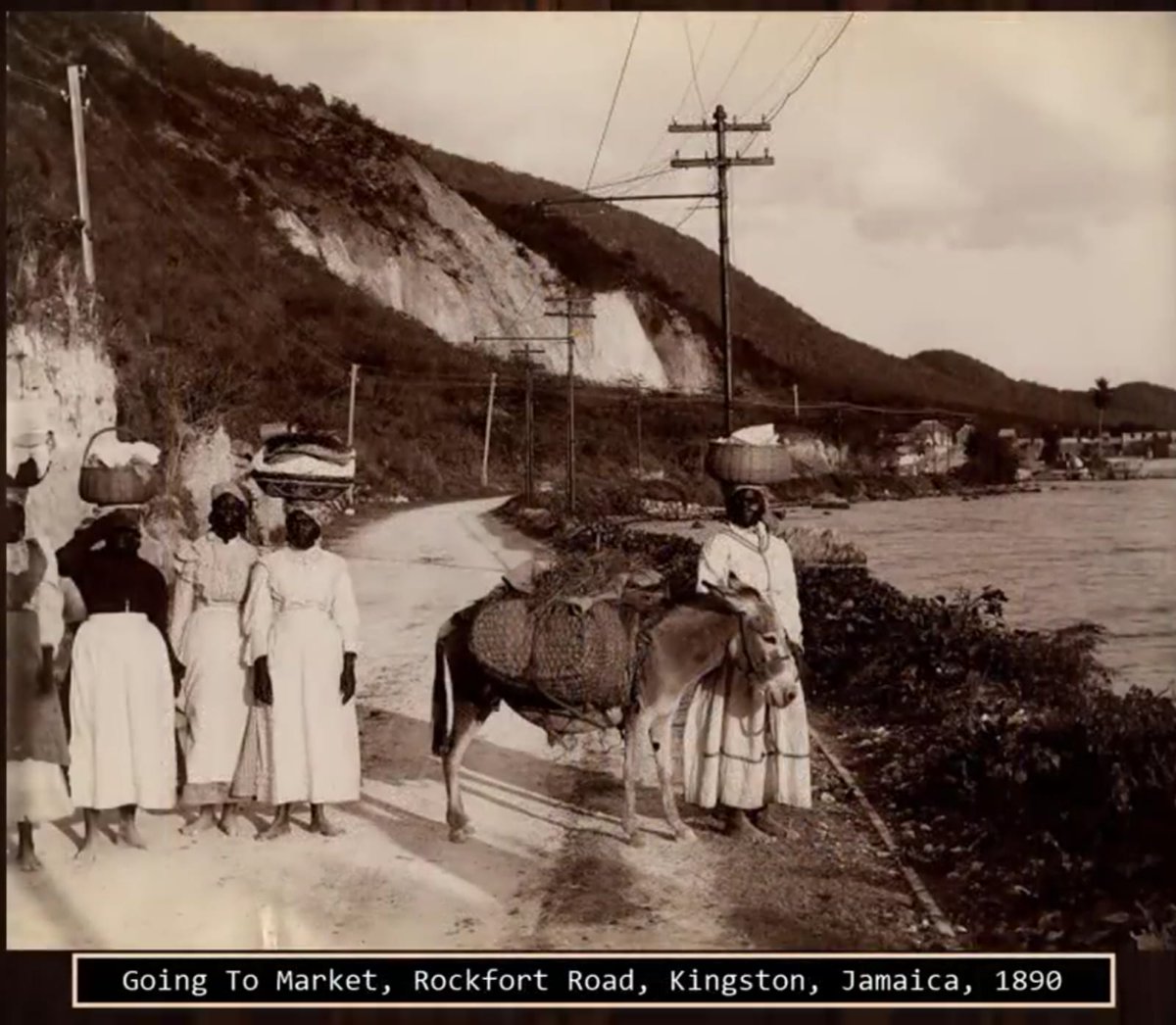 Unsure of source.But a thread of rare vintage photos of every-day life in Jamaica before the 1900s.(with captions) 