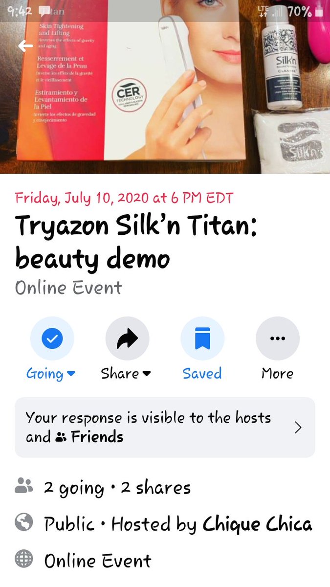 MrsTanyaKirk's tweet photo. I've been invited to a Virtual 
Silk'n Titan Anti-Aging Party by @chique_chica
Here's her 🥳🔗👇
 Tryazon Silk’n Titan: beauty demo party https://t.co/OMgNBQu3cJ
Let's all put our party hats🥳 on &amp; show her some support! 
#TryazonTitan #SilknTitan  #SilknSolution #Tryazon https://t.co/T4x9I17bzG