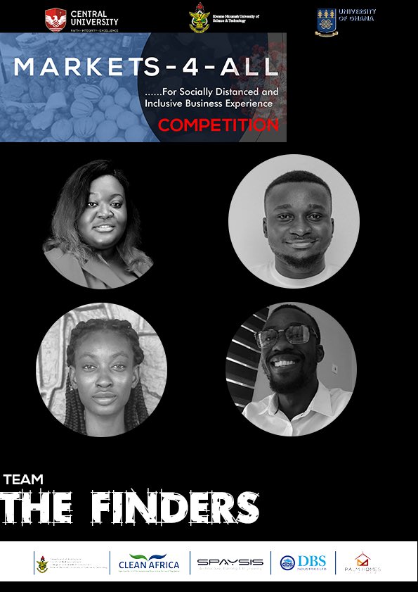 Markets4allG's tweet photo. They call themselves “THE FINDERS”. This team is made up of four postgraduate architecture students. 

The Finders hope to be creative and innovative in their design skills which would bring improvement in all lives this pandemic and beyond. https://t.co/GHwlbalVYn