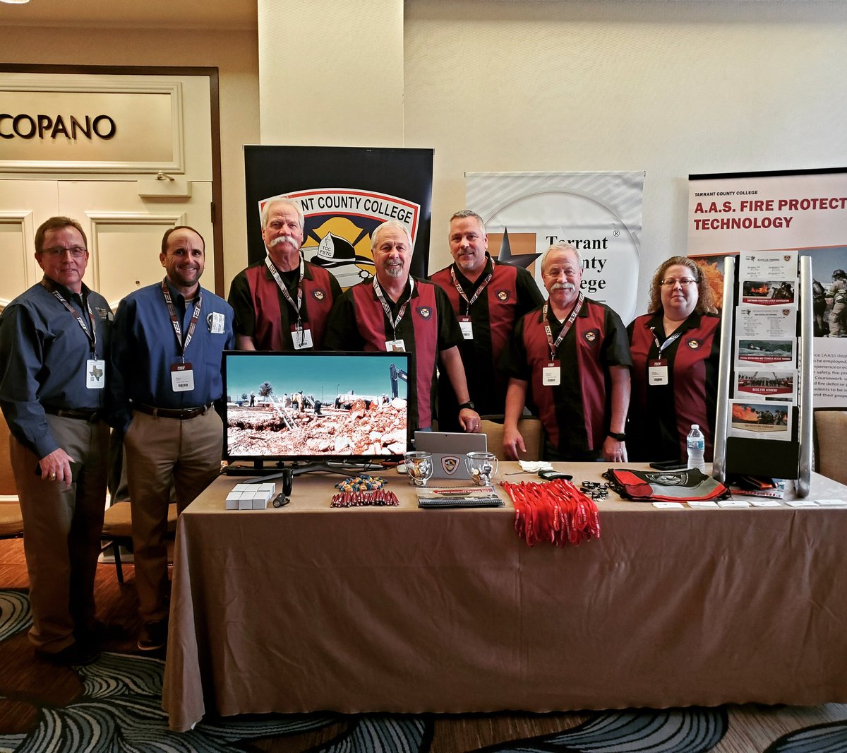 Tarrant County College always represents well at TAFE! We appreciate their support each year! @tarrantcountycollege #firetraining #fireacademy