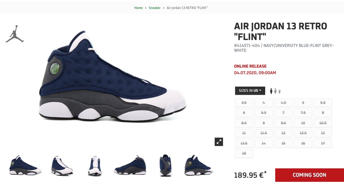jordan 13 flint restock
