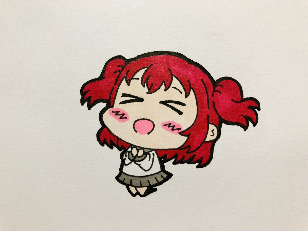 おはルビィ 昨日は映画を見てたら寝るのが遅くなって寝不足 ᐝ みる 静かに暮らしたいのイラスト