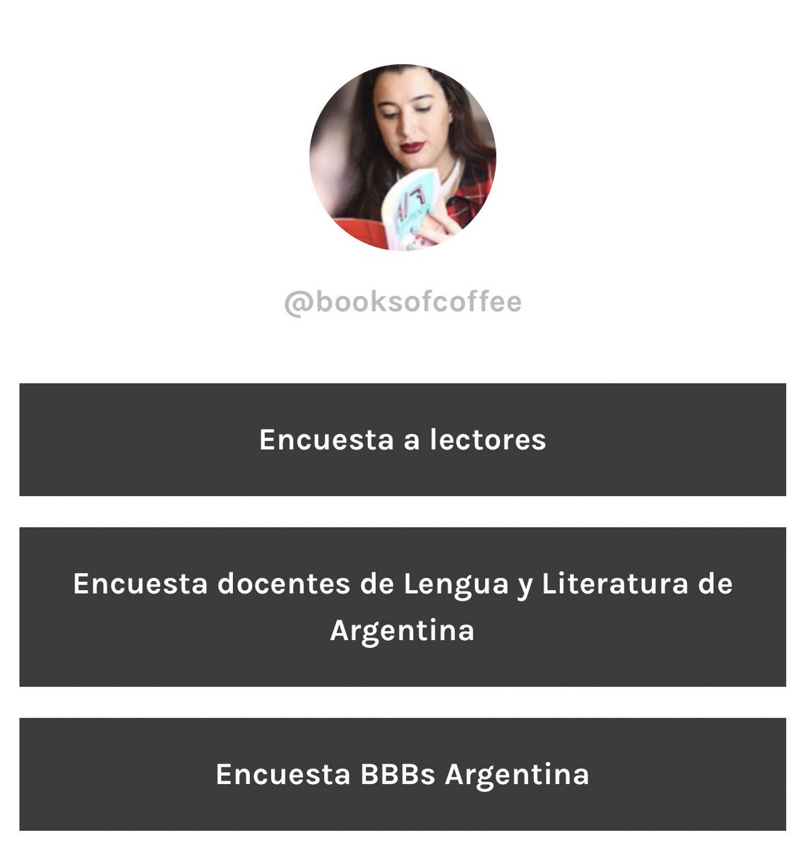 booksofcoffee's tweet image. ¡Hola! En la facultad estamos haciendo una investigación de mercado sobre libros juveniles. Necesito que lectores, BBBs y docentes me respondan las encuestas correspondientes.

Las encuestas se encuentran acá: linktr.ee/booksofcoffee

Se agradece cualquier difusión 💖
