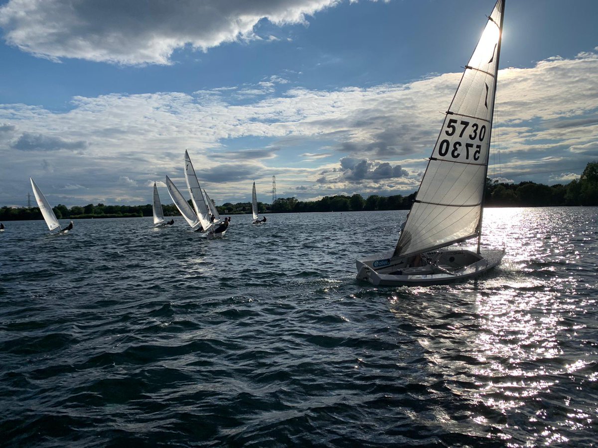 keikotoma's tweet photo. Fun winds and nice sunshine last night for @Littletonsailingclub's informal racing. All fun and games until the hiking strap flew over my head... #returntoboating #dinghysailing #RYASailing https://t.co/LP7J5n2AH5